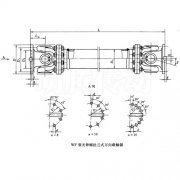 SWC-WF型無伸縮法蘭式萬向聯(lián)軸器圖紙